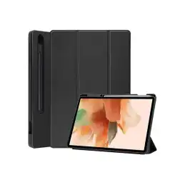 DLH - Étui à rabat pour tablette - pour Samsung Galaxy Tab S7 FE, Tab S7+, Tab S8+ (DY-PS4528)_2